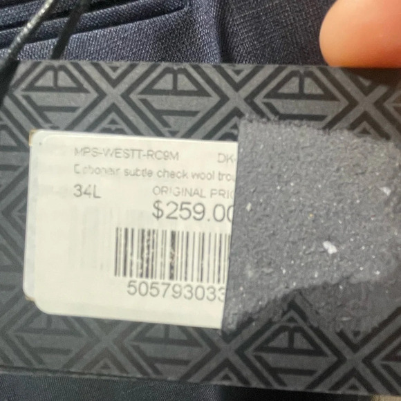 Ted Baker London Westt Debonair Subtle Check Wool Trousers. Nwt Size 34l. - Picture 5 of 8